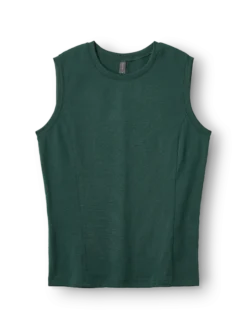Cropped tanktop i merinould til kvinder