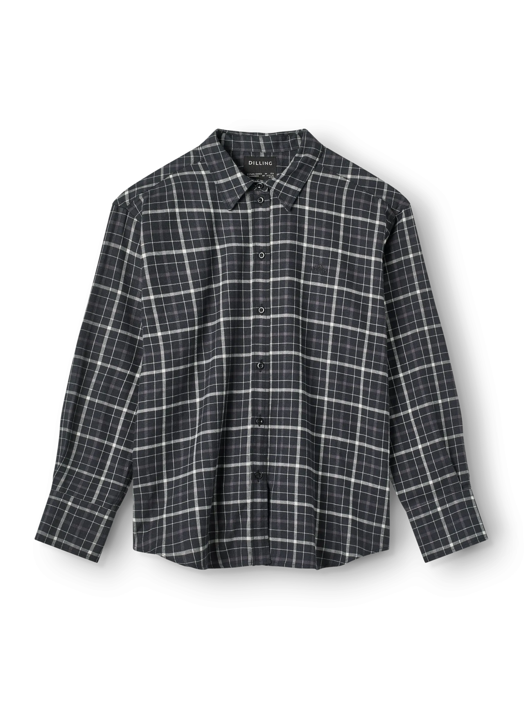 Flannelskjorte i bomuld/uld til kvinder