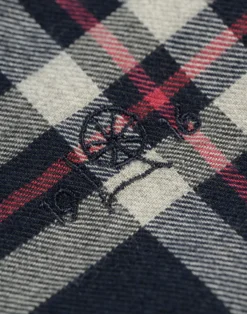 Flannelskjorte i bomuld/uld til mænd