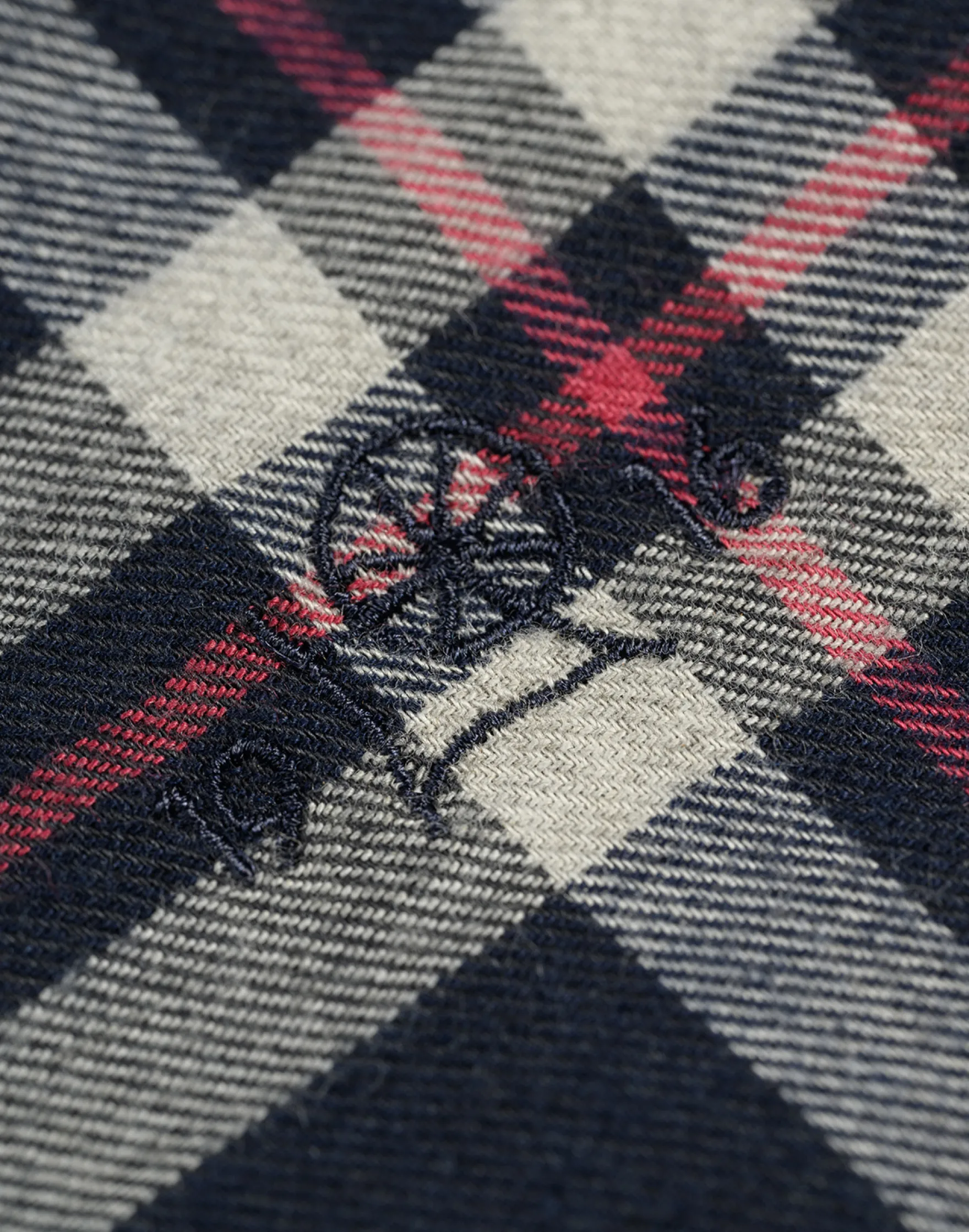 Flannelskjorte i bomuld/uld til mænd