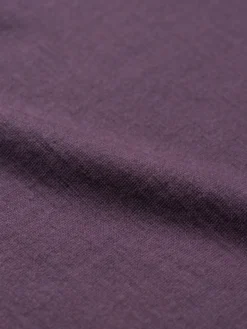 Half-zip bluse i merinould til børn