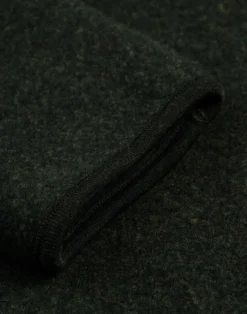 Half-zip jakke i merinouldfleece til mænd