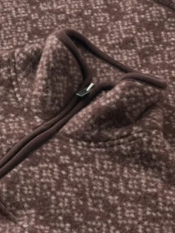 Half-zip-jakke i merinouldfleece til kvinder