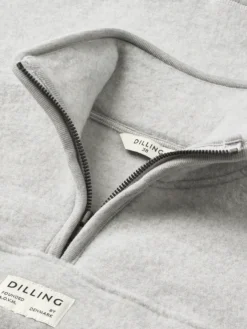Half-zip-jakke i merinouldfleece til kvinder
