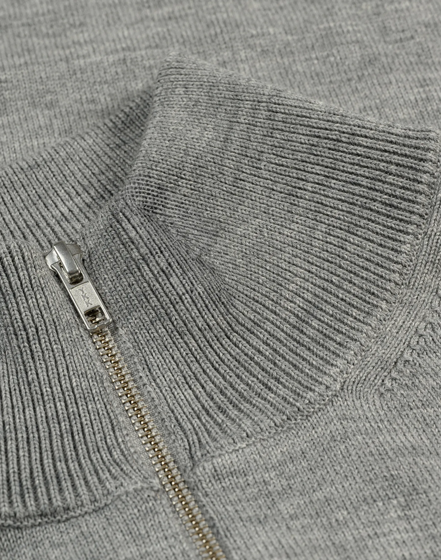Half-zip trøje i merinould til mænd