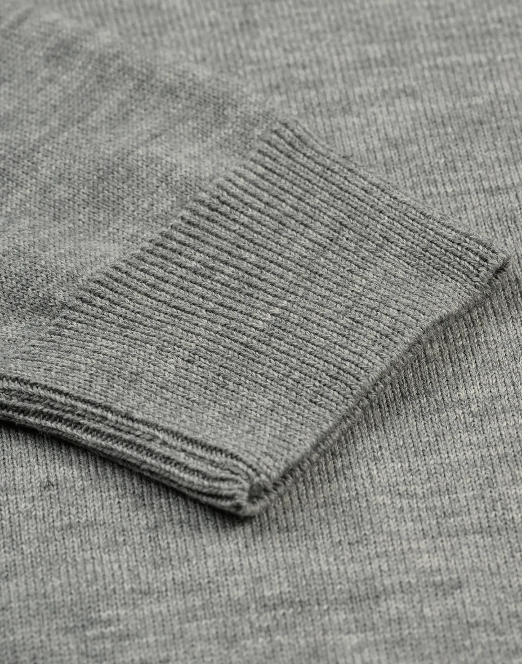 Half-zip trøje i merinould til mænd