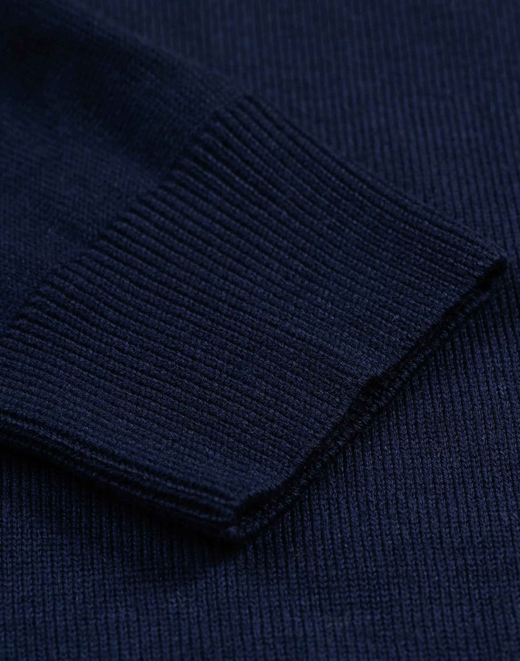 Half-zip trøje i merinould til mænd