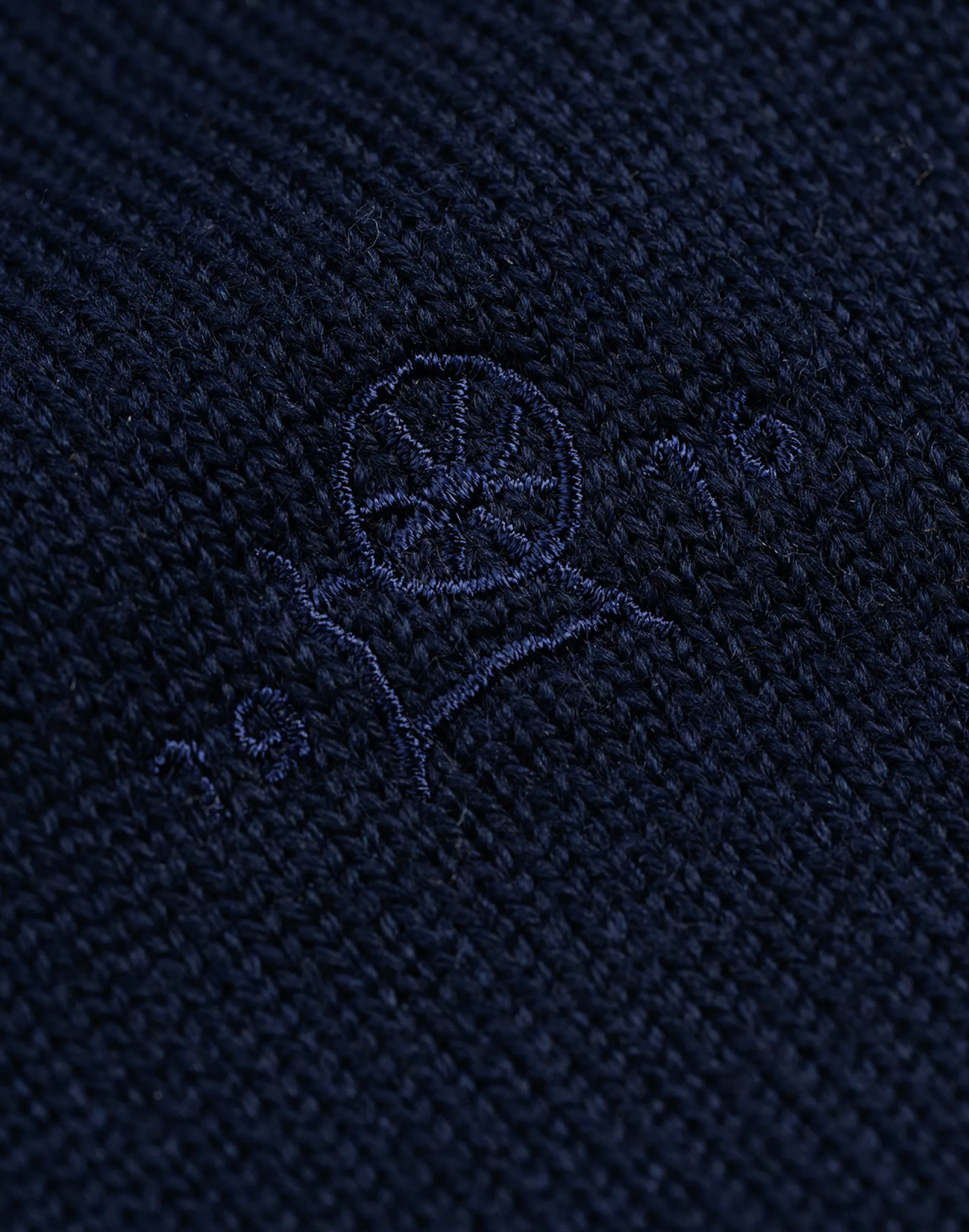 Half-zip trøje i merinould til mænd