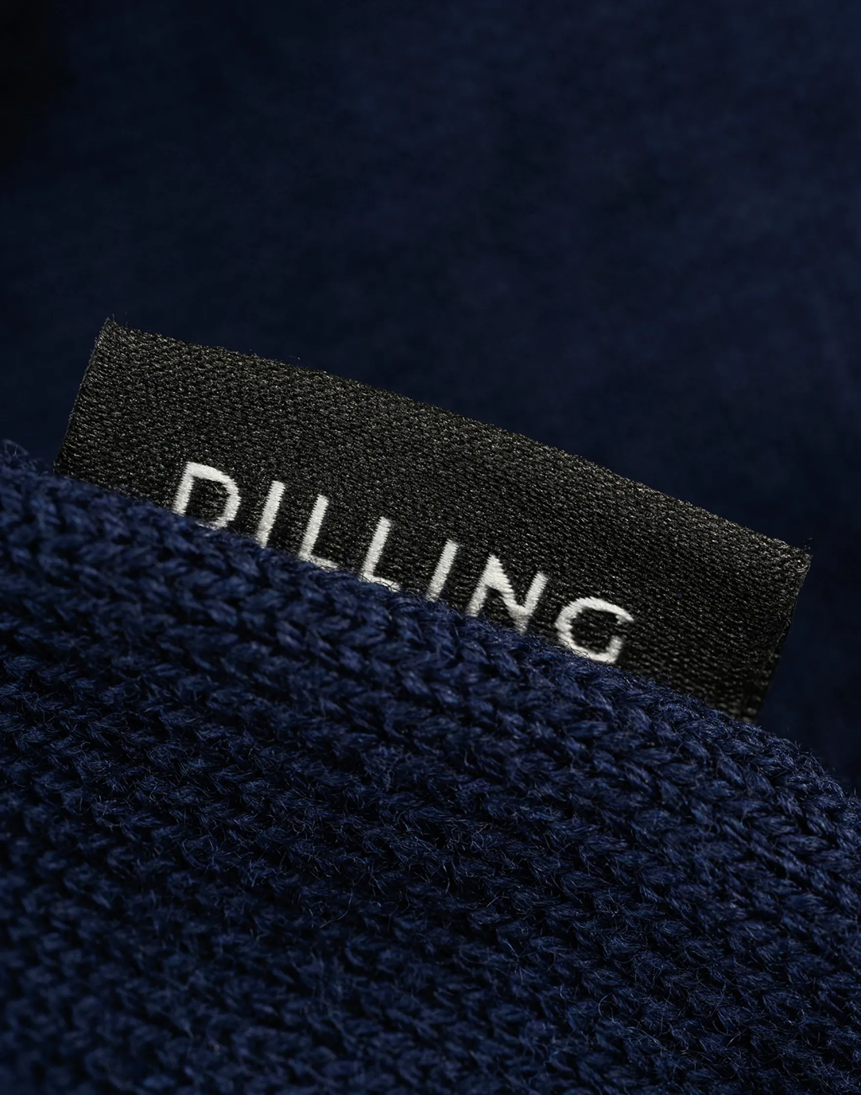 Half-zip trøje i merinould til mænd