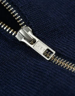 Half-zip trøje i merinould til mænd
