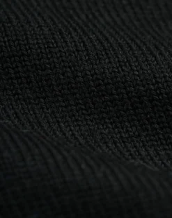 Half-zip trøje i merinould til mænd