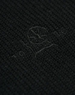 Half-zip trøje i merinould til mænd