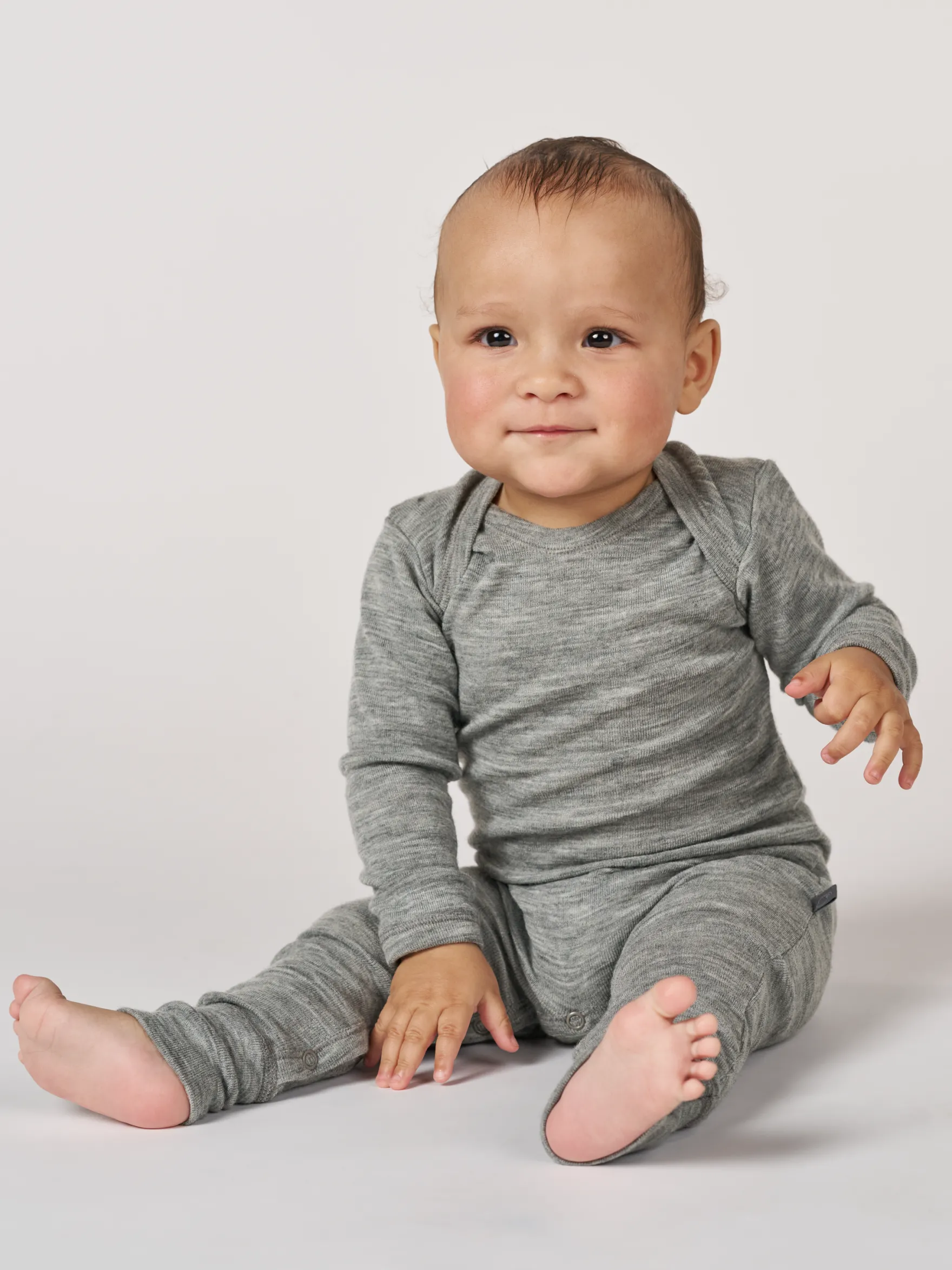 Heldragt i merinould til baby