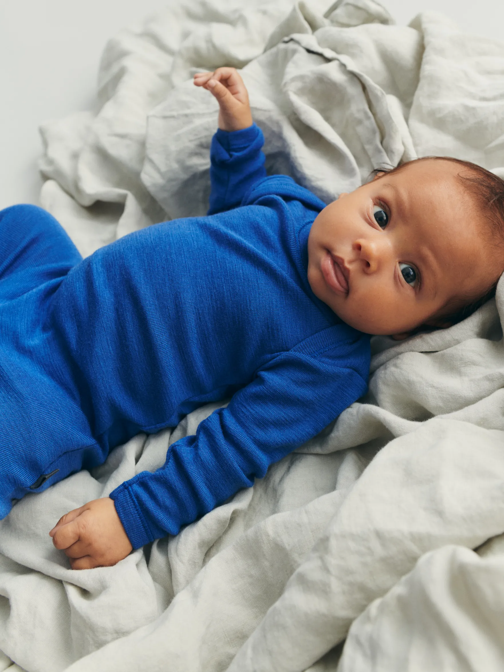 Heldragt i merinould til baby