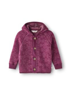 Jakke i merinouldfleece til baby