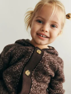 Jakke i merinouldfleece til baby