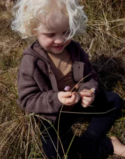 Jakke i merinouldfleece til baby