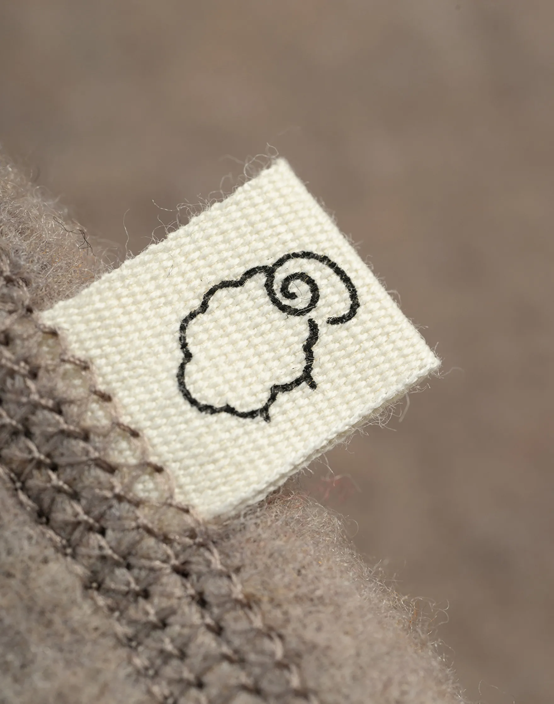 Jakke i merinouldfleece til baby