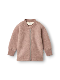 Jakke i merinouldfleece til baby