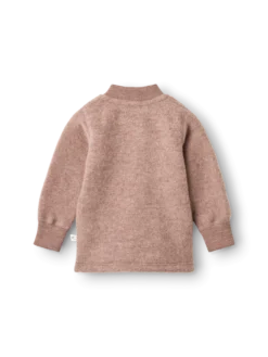 Jakke i merinouldfleece til baby