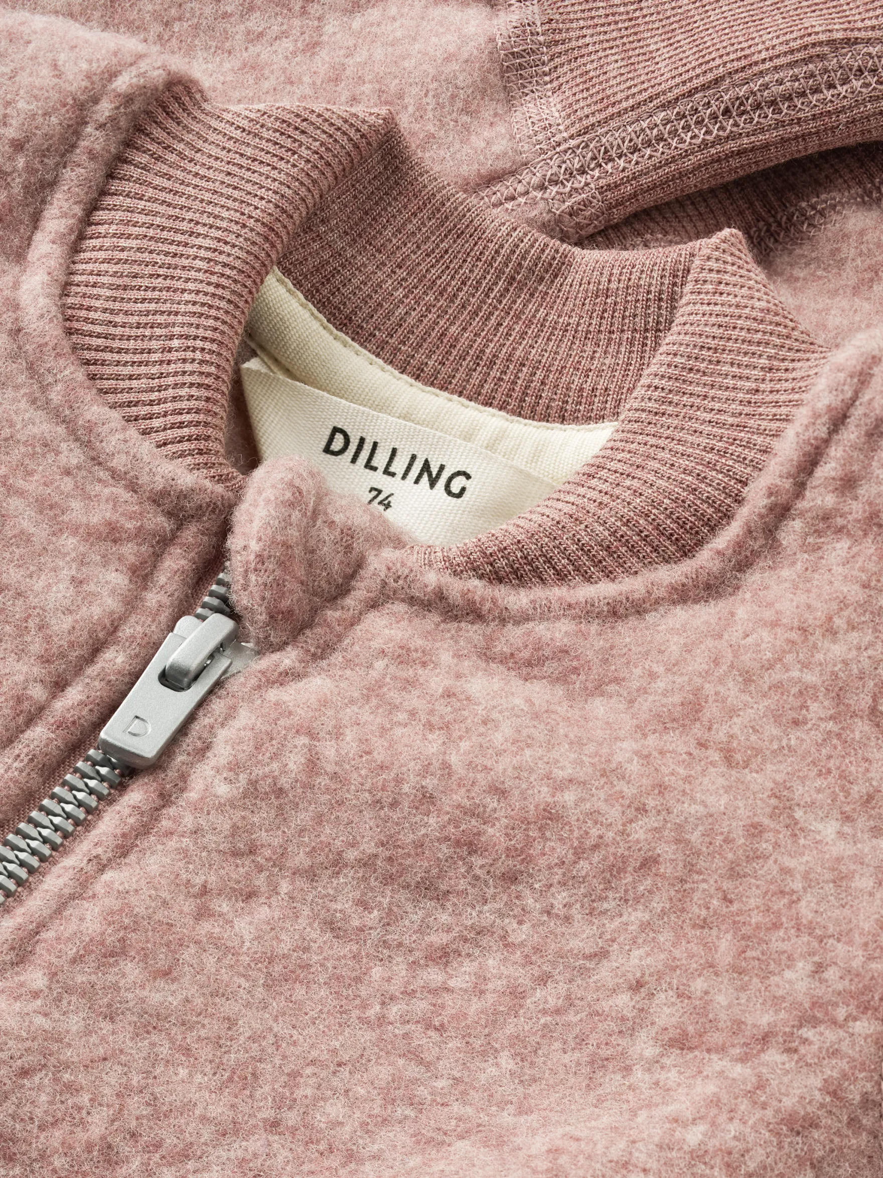 Jakke i merinouldfleece til baby