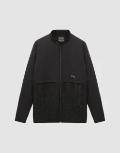Jakke i softshell/uldteddy til mænd