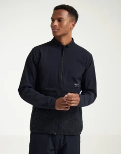Jakke i softshell/uldteddy til mænd