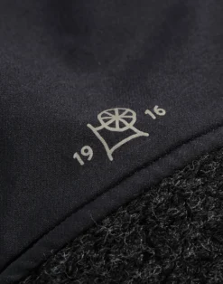 Jakke i softshell/uldteddy til mænd