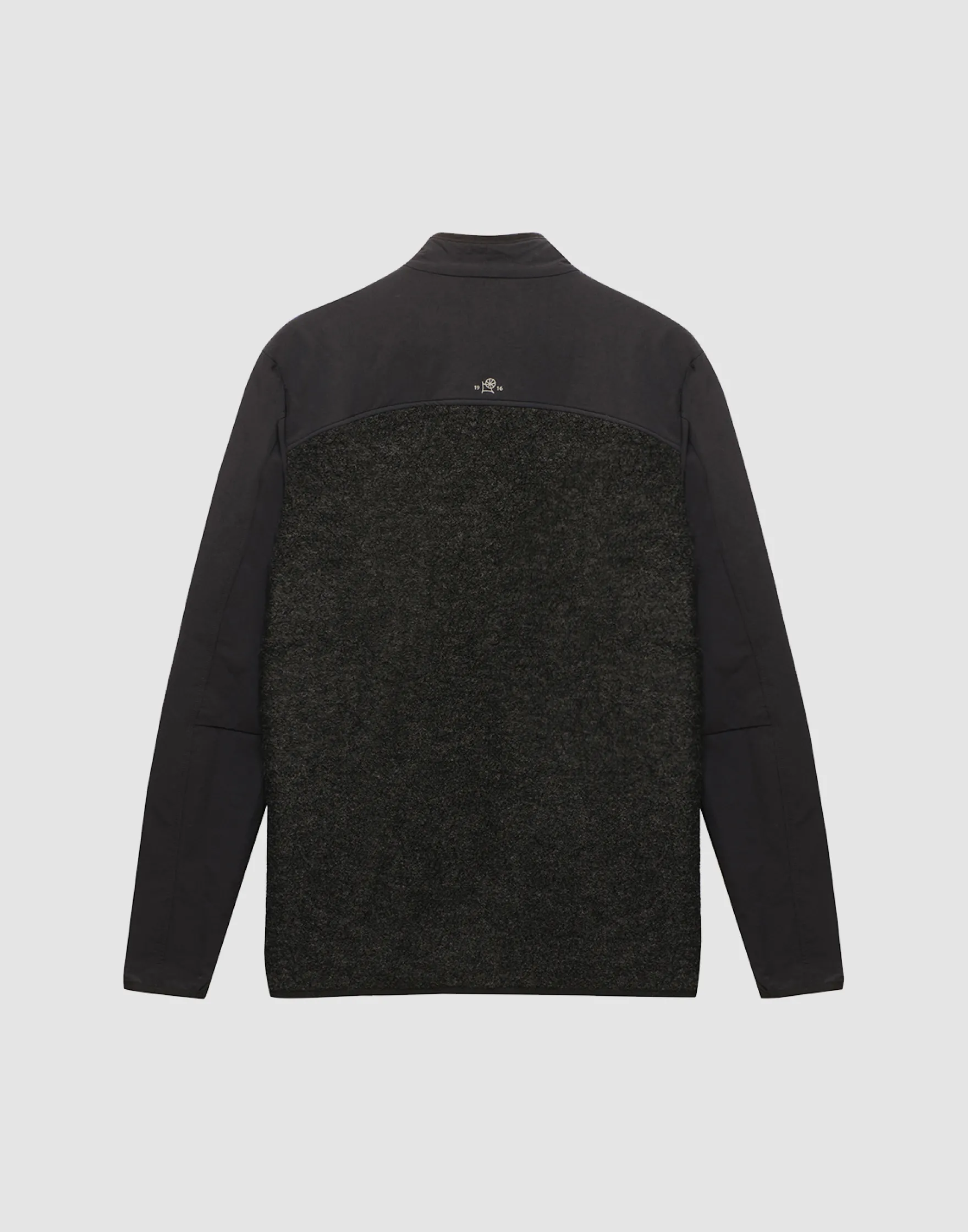 Jakke i softshell/uldteddy til mænd