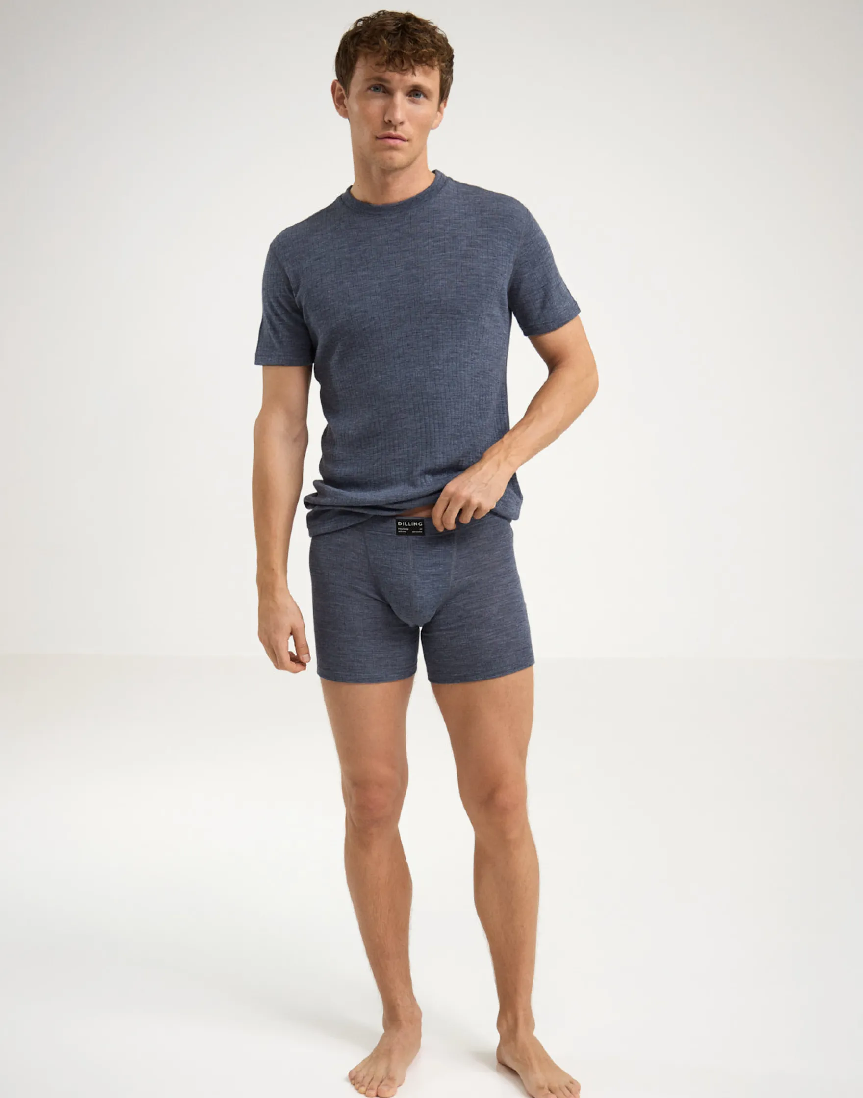 Klassiske boxershorts i merinould til mænd
