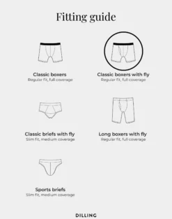 Klassiske boxershorts med gylp i bomuld til mænd