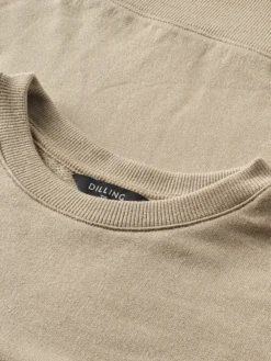 Kort sweatshirt i merinould til kvinder