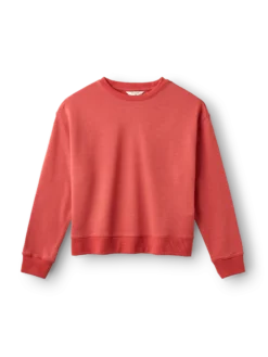 Kort sweatshirt i merinould til kvinder