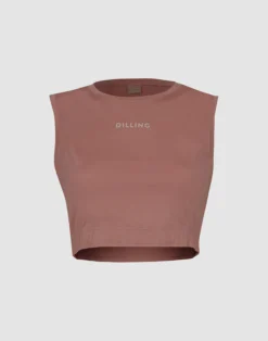Kort tanktop i merinould til kvinder
