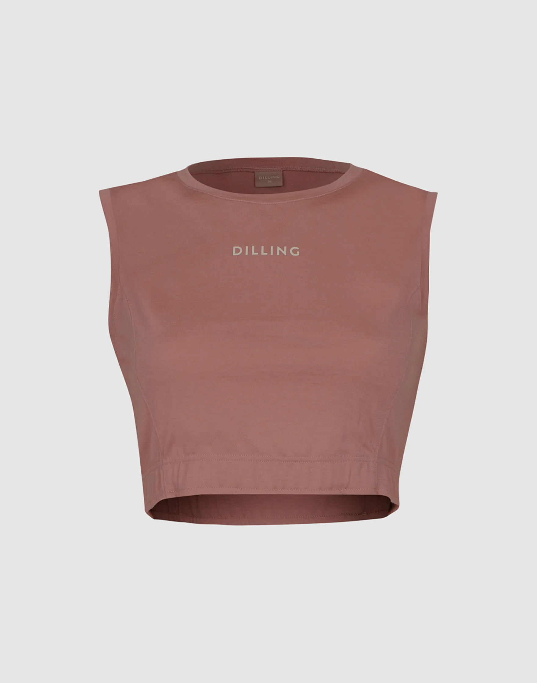 Kort tanktop i merinould til kvinder