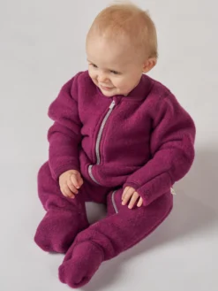 Køredragt i merinouldfleece til baby