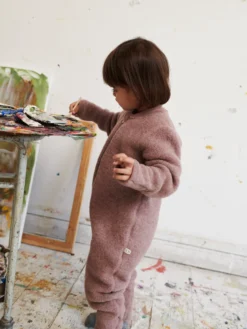 Køredragt i merinouldfleece til baby