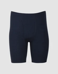 Lange boxershorts med gylp i merinould til mænd