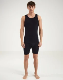 Lange boxershorts med gylp i merinould til mænd