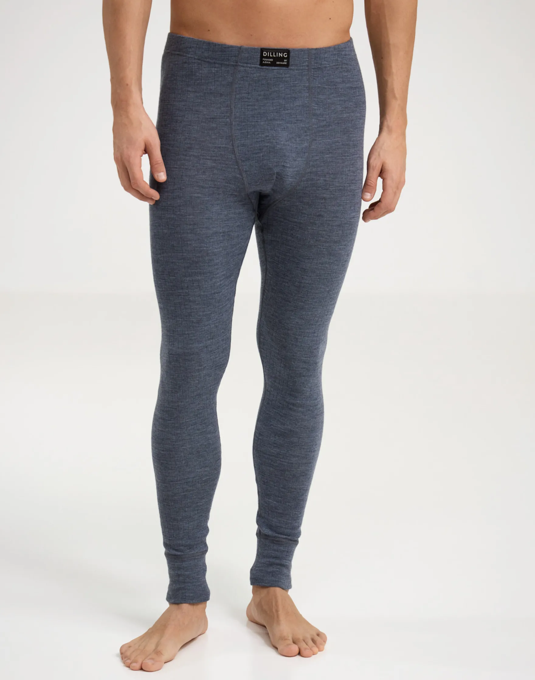 Lange underbukser uden gylp i merinould til mænd