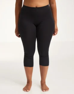 3/4 leggings i bomuld til kvinder