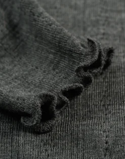 Leggings i merinould med hulmønster til baby