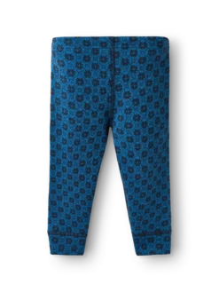 Leggings i merinould med nordisk mønster til baby