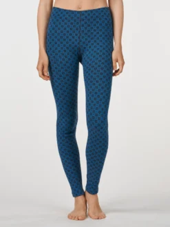 Leggings i merinould med nordisk mønster til kvinder