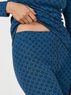 Leggings i merinould med nordisk mønster til kvinder