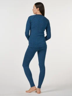 Leggings i merinould med nordisk mønster til kvinder