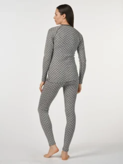 Leggings i merinould med nordisk mønster til kvinder