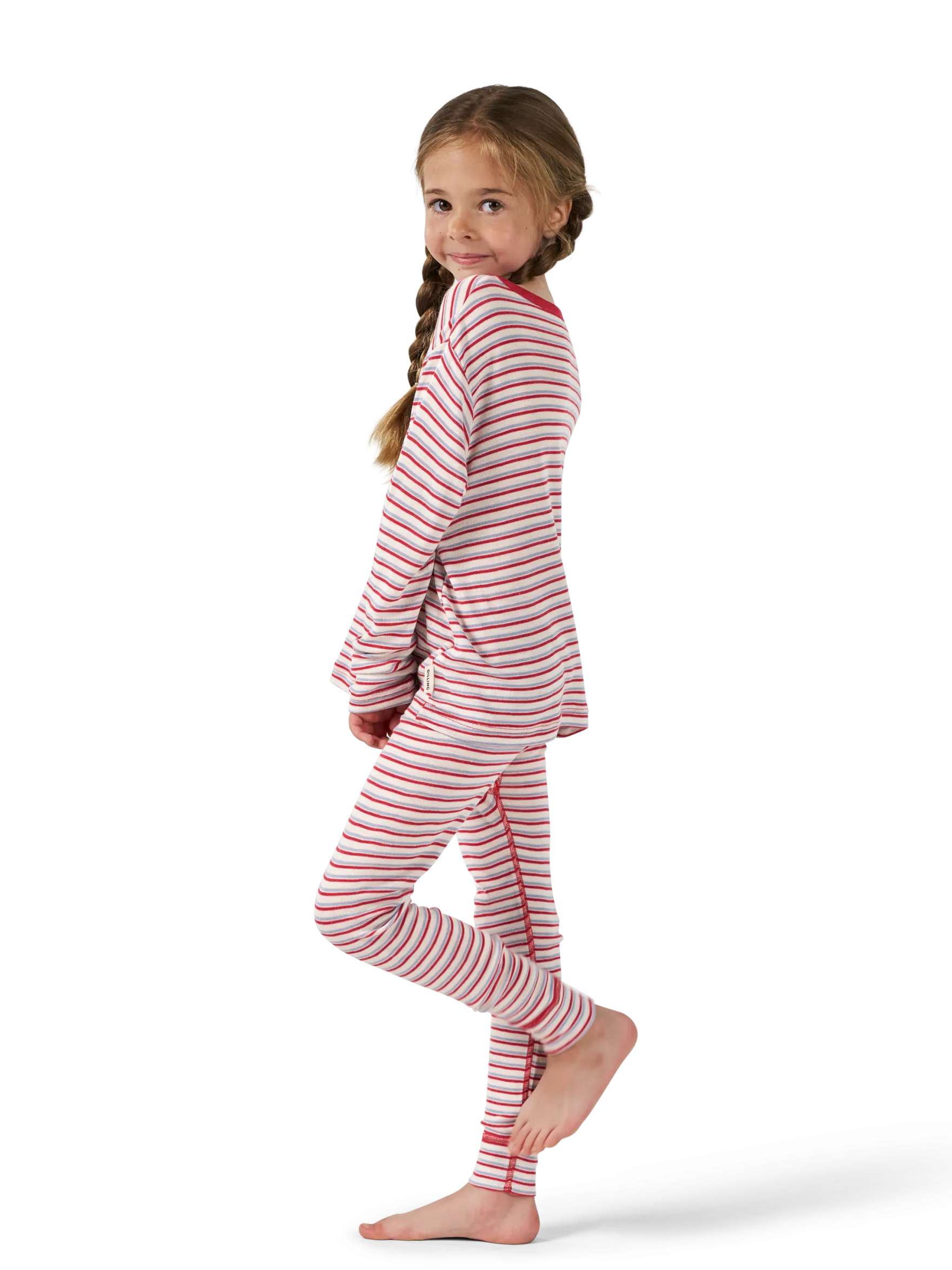 Leggings i merinould/silke til børn