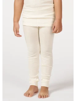 Leggings i merinould/silke til børn
