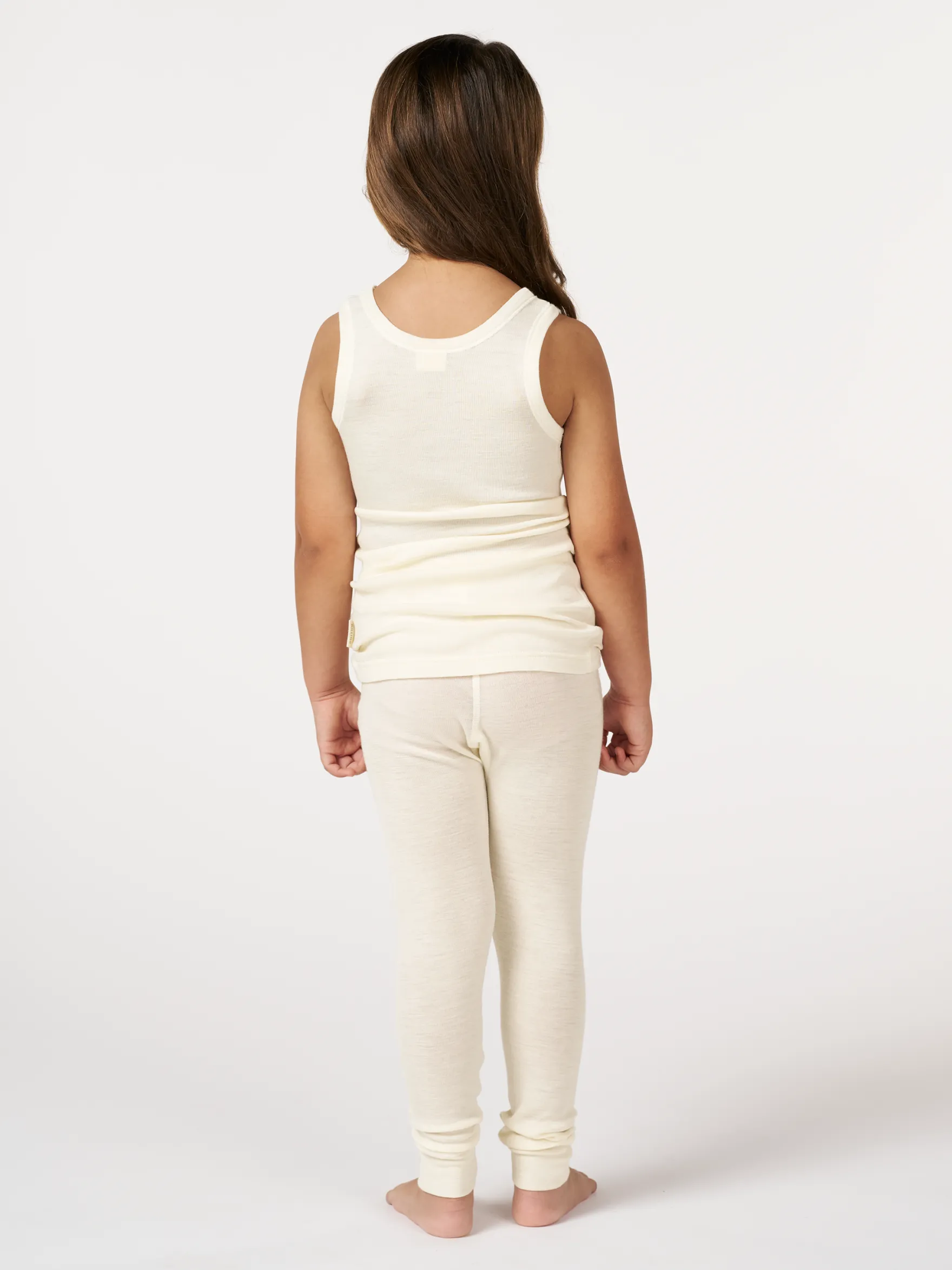 Leggings i merinould/silke til børn